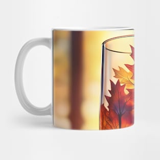 Colorful Maple Forest inside Glass Mug